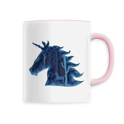 mug licorne féerique rose