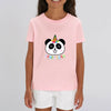 t-shirt licorne enfant rose pandacorn coton bio 