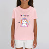 t-shirt licorne enfant rose so cute coton bio