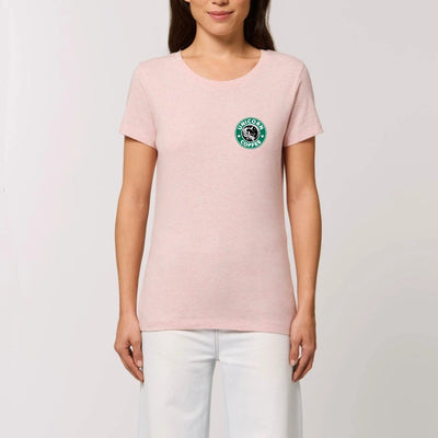 t shirt licorne unicorn coffee écusson rose