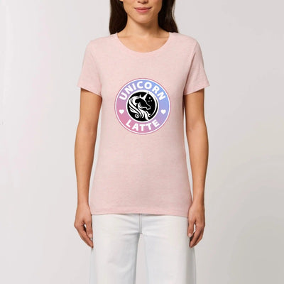 t shirt licorne unicorn latte rose 