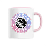 mug licorne unicorn latte rose 