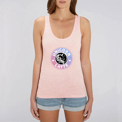 Débardeur licorne unicorn latte rose 