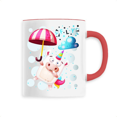 Mug Licorne Crazy Fly rouge 