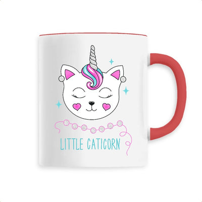 Mug licorne little caticorn rouge 
