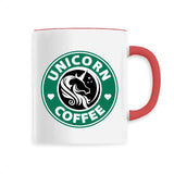 mug licorne unicorn coffee rouge 