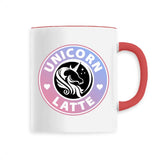 mug licorne unicorn latte rouge 