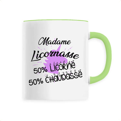 Mug licornasse licorne chaudasse vert
