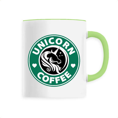 mug licorne unicorn coffee vert 