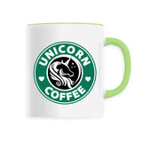 mug licorne unicorn coffee vert 