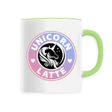 mug licorne unicorn latte vert