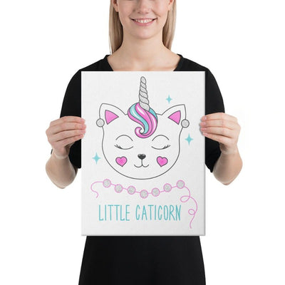 Tableau licorne little caticorn 30x41