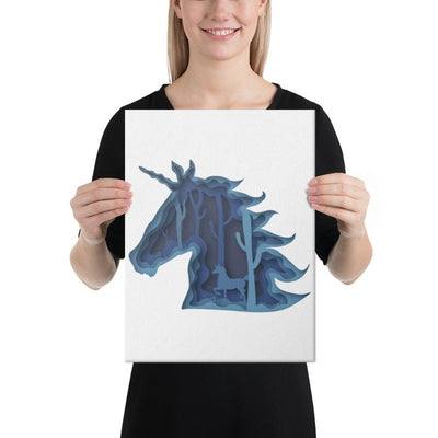 Tableau licorne féerique 30x41