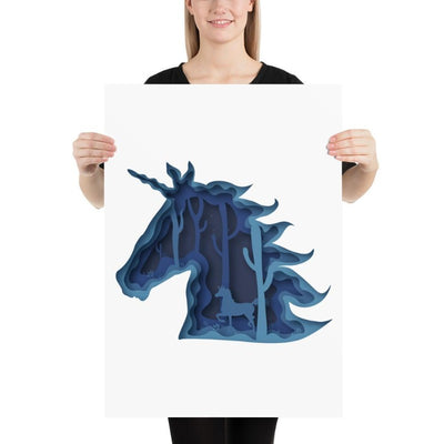 Poster licorne féerique 50x70