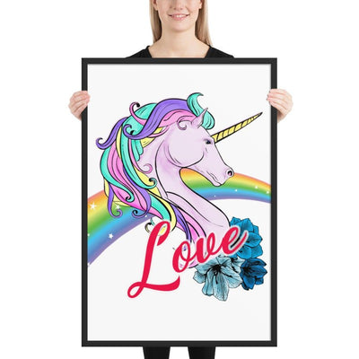 Cadre licorne love 61x91