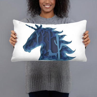 coussin licorne féerique 50x30