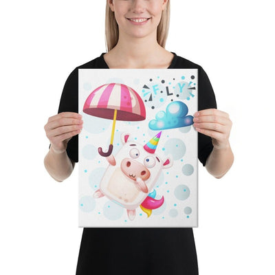 Tableau licorne crazy fly 30x41