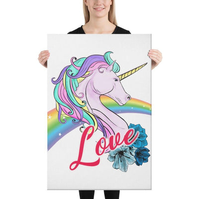 Tableau licorne love 61x91