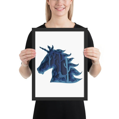 Cadre Licorne féerique 30x40