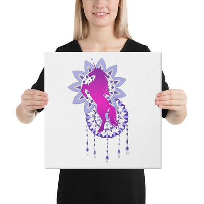 Tableau licorne mandala 41x41