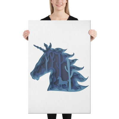 Tableau licorne féerique 61x91