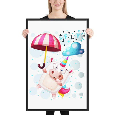 Cadre licorne crazy fly 61x91