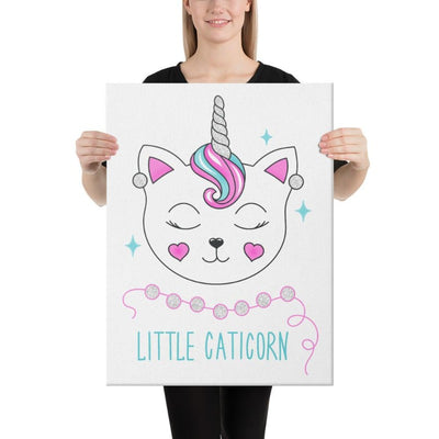 Tableau licorne littlle caticorn 46x61