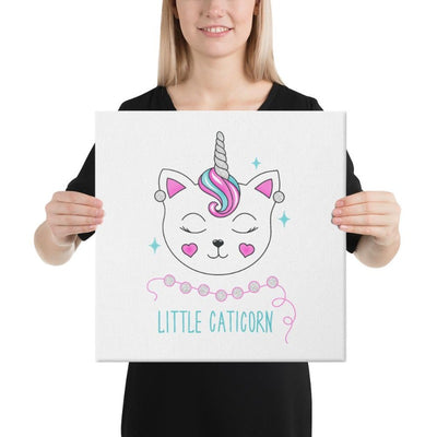 Tableau licorne little caticorn 41x41