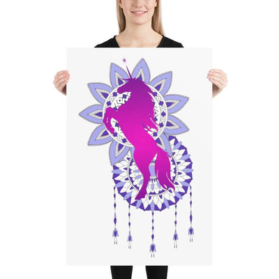 Poster licorne mandala 61x91