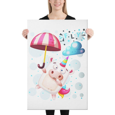 Tableau licorne crazy fly 61x91