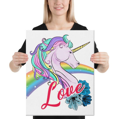 Tableau licorne love 41x51