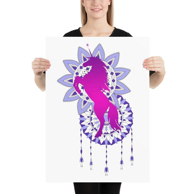 Poster licorne mandala 50x70