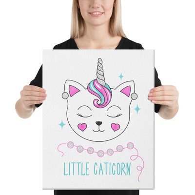 Tableau licorne little caticorn 41x51