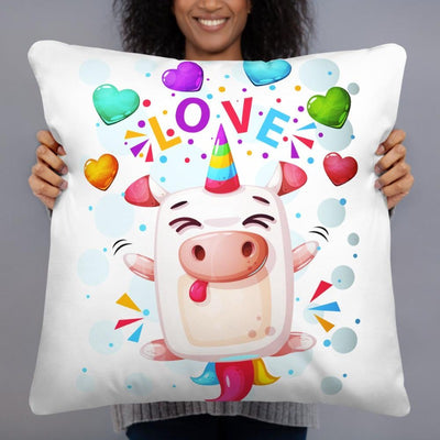 Coussin licorne crazy love 55x55