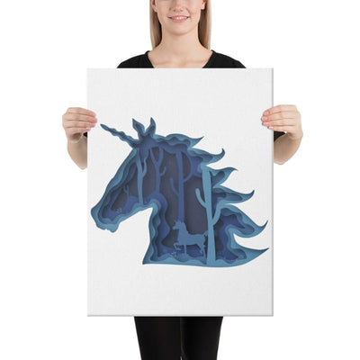 Tableau licorne féerique 46x61