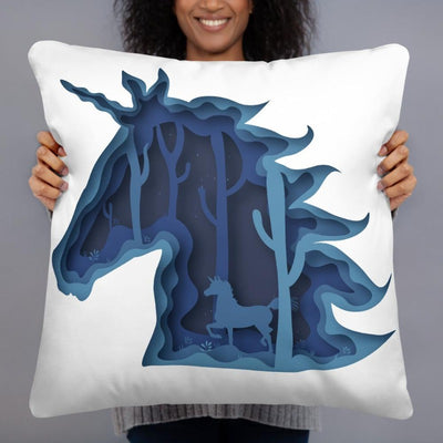 coussin licorne féerique 55x55