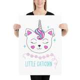 Poster licorne little caticorn 50x70