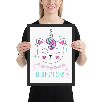 Cadre licorne little caticorn 30x40