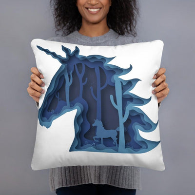 Coussin licorne féerique 45x45