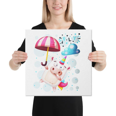Tableau licorne crazy fly 41x41