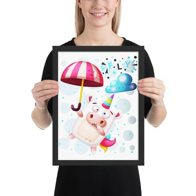 Cadre licorne crazy fly 30x40
