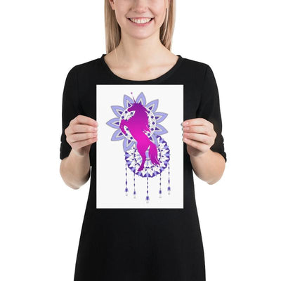 Poster licorne mandala 21x30