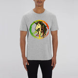 T-shirt Licorne Homme rastafari gris