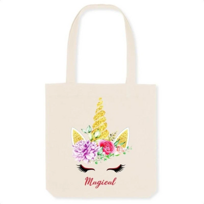 Tote bag sac licorne magical